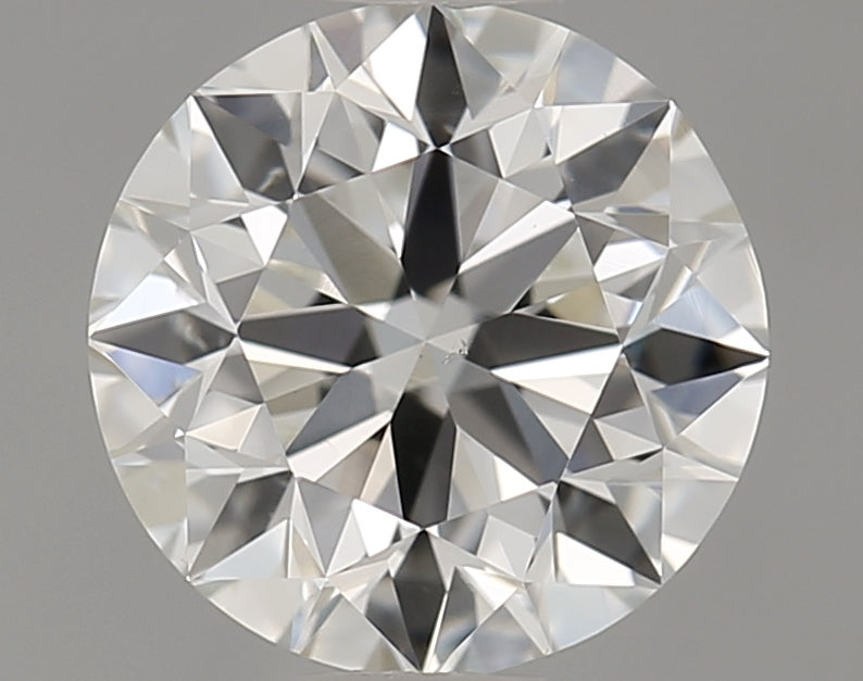 0.9 Carat Round Natural Diamond with  Cut Diamond in 14KT  view 1
