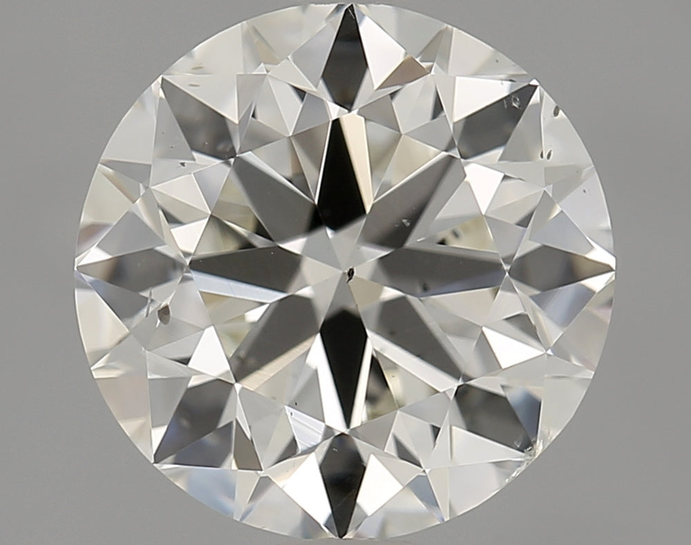 2.5 Carat Round Natural Diamond with  Cut Diamond in 14KT  view 1
