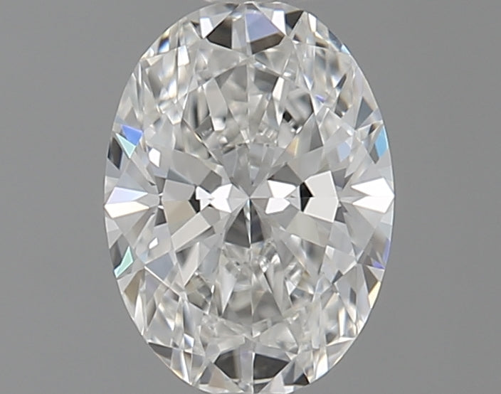 0.5 Carat Oval Natural Diamond with  Cut Diamond in 14KT  view 1
