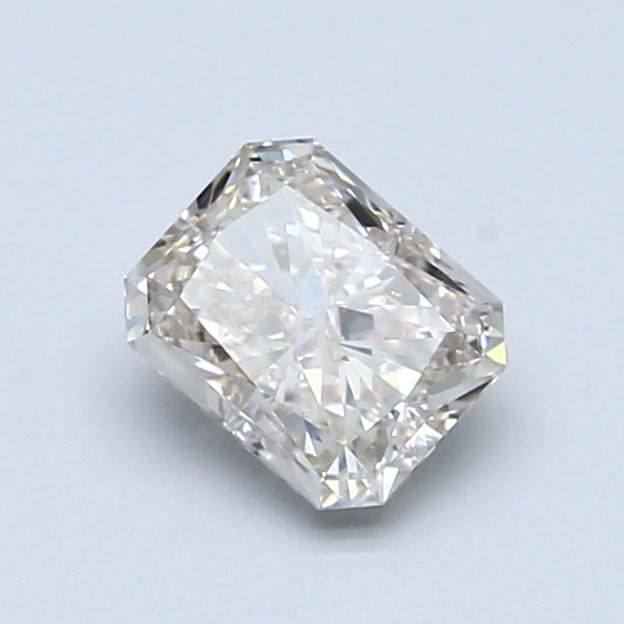 0.9 Carat Radiant Natural Diamond with  Cut Diamond in 14KT  view 1
