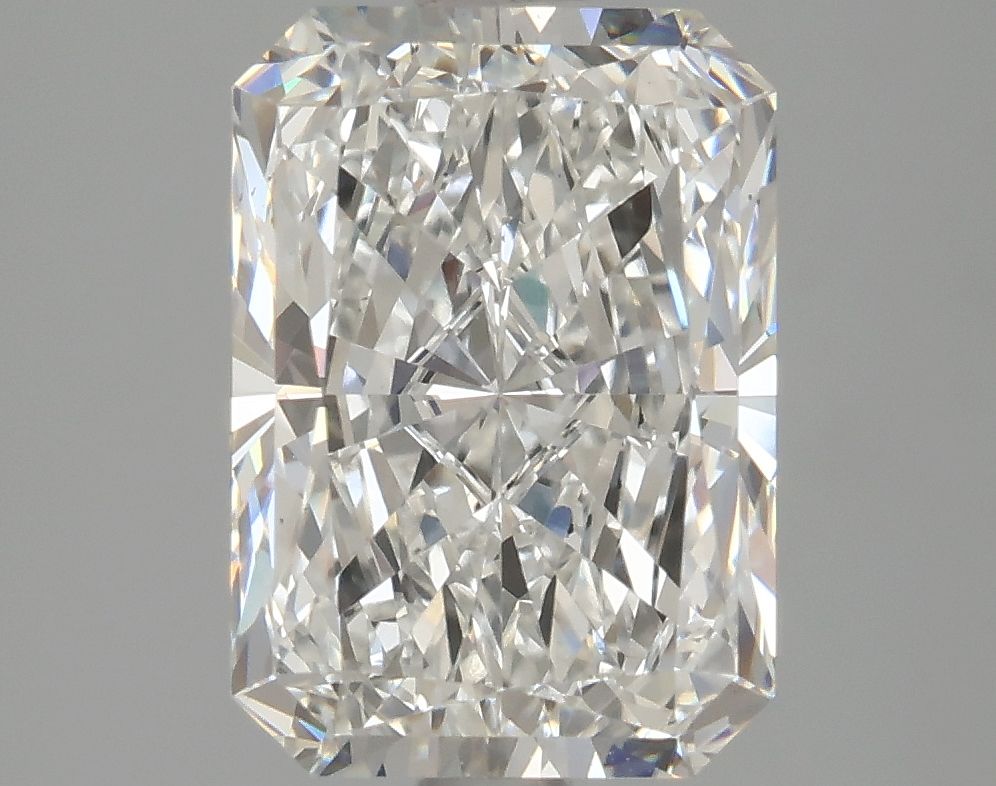 2.64 Carat Radiant Lab Diamond with  Cut Diamond in 14KT  view 1
