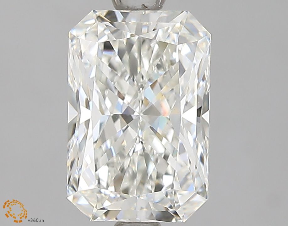 1.82 Carat Radiant Lab Diamond with  Cut Diamond in 14KT  view 1
