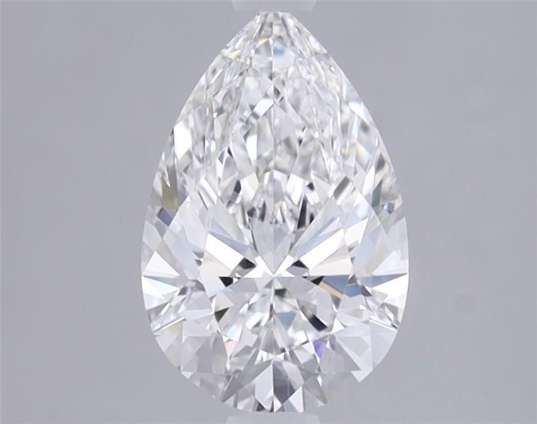 1.0 Carat Pear Lab Diamond with  Cut Diamond in 14KT  view 1
