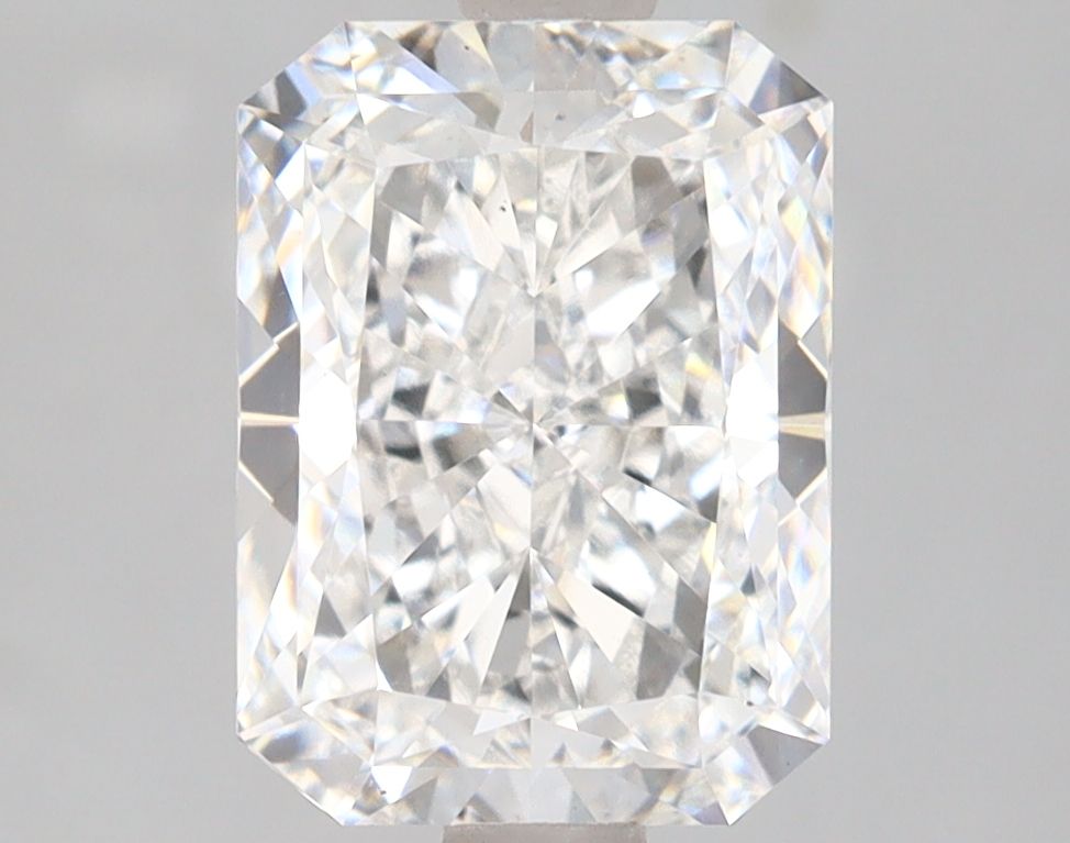 2.5 Carat Radiant Lab Diamond with  Cut Diamond in 14KT  view 1
