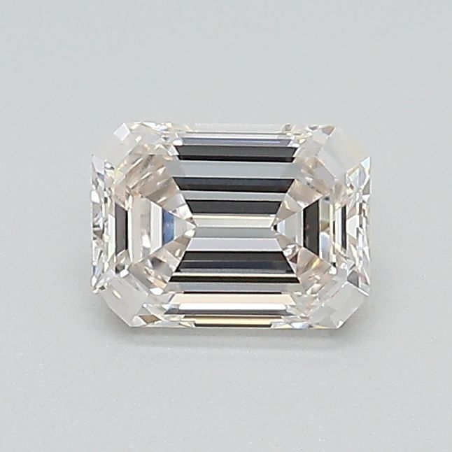 0.54 Carat Emerald Lab Diamond with  Cut Diamond in 14KT  view 1
