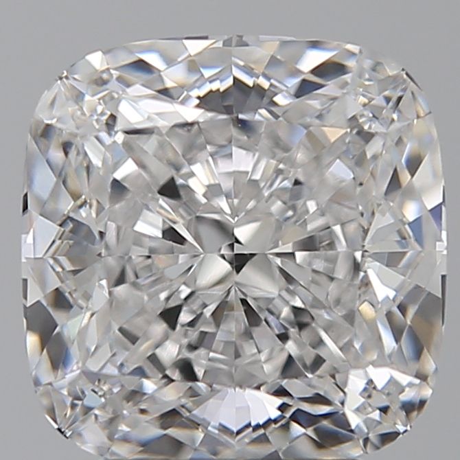 3.58 Carat Cushion Lab Diamond with  Cut Diamond in 14KT  view 1

