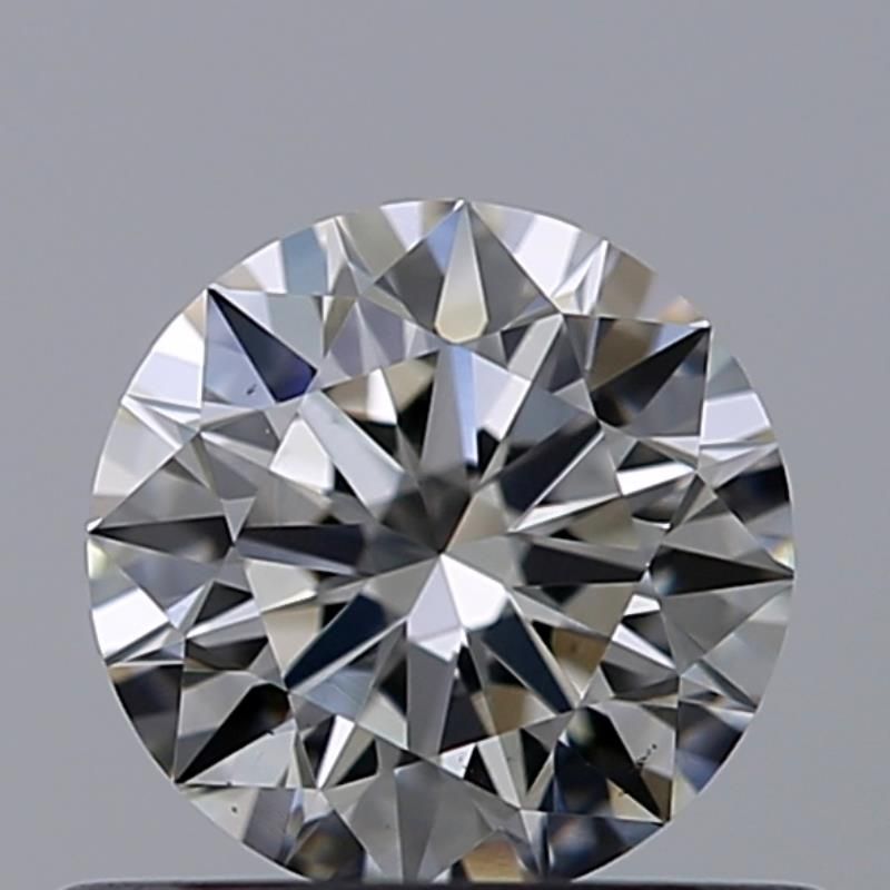 0.5 Carat Round Natural Diamond with  Cut Diamond in 14KT  view 1
