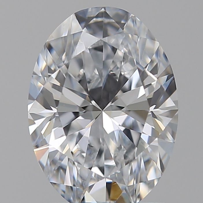 1.28 Carat Oval Lab Diamond with  Cut Diamond in 14KT  view 1
