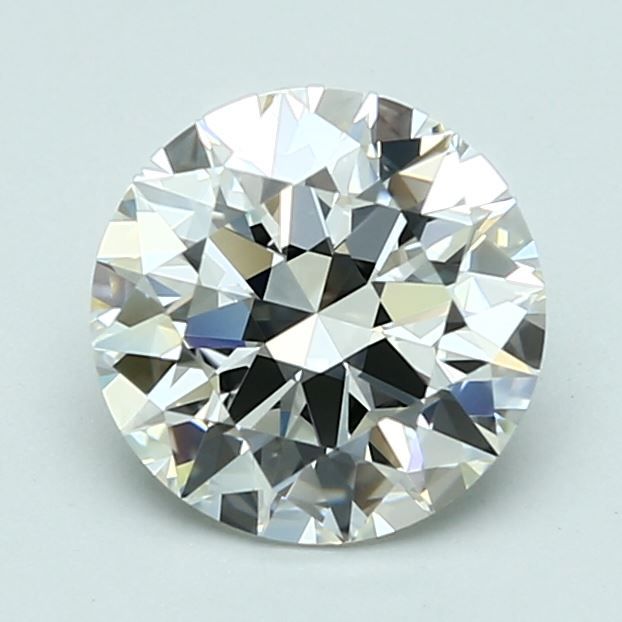 1.7 Carat Round Natural Diamond with  Cut Diamond in 14KT  view 1
