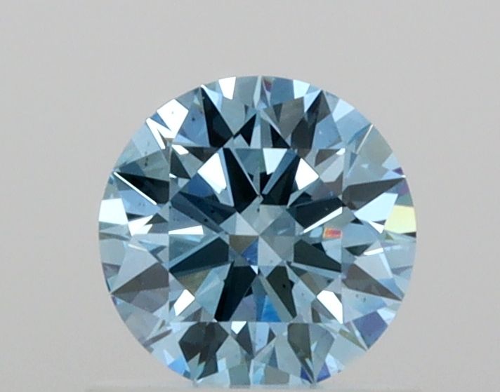 0.62 Carat Round Lab Diamond with  Cut Diamond in 14KT  view 1
