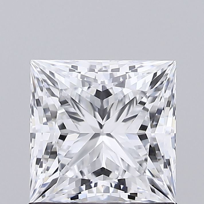 1.17 Carat Princess Lab Diamond with  Cut Diamond in 14KT  view 1
