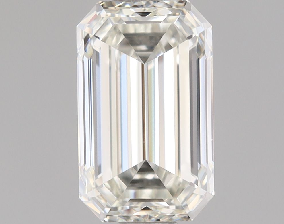 1.0 Carat Emerald Natural Diamond with  Cut Diamond in 14KT  view 1
