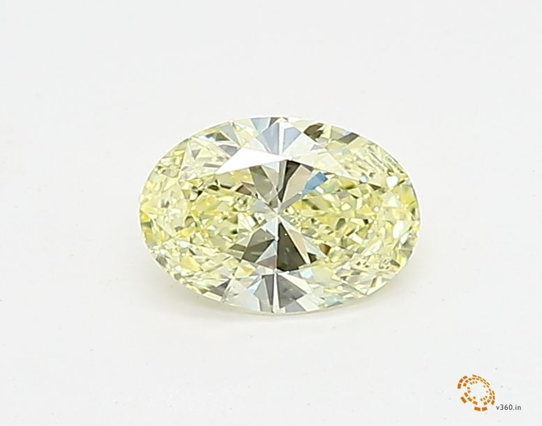 0.33 Carat Oval Lab Diamond with  Cut Diamond in 14KT  view 1
