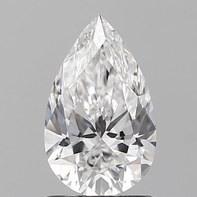 1.01 Carat Pear Lab Diamond with  Cut Diamond in 14KT  view 1
