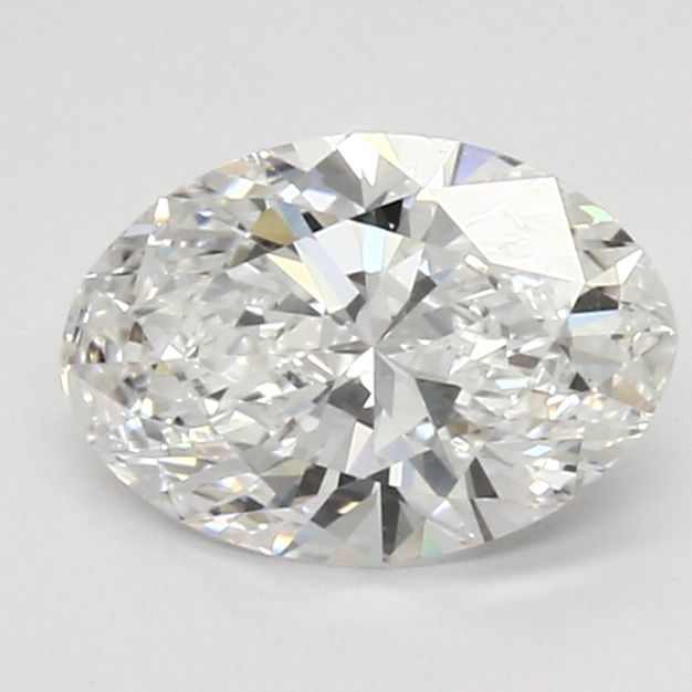1.09 Carat Oval Lab Diamond with  Cut Diamond in 14KT  view 1
