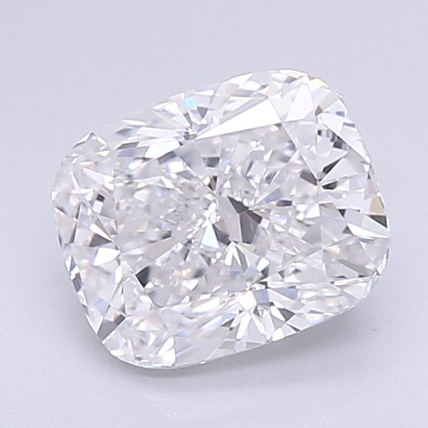 1.81 Carat Cushion Lab Diamond with  Cut Diamond in 14KT  view 1
