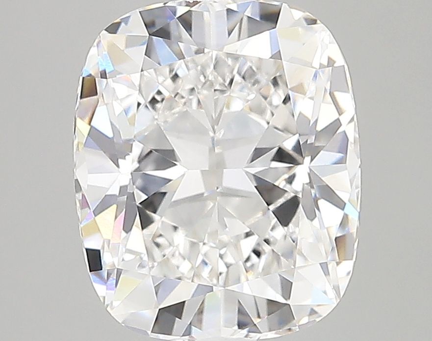 3.56 Carat Cushion Lab Diamond with  Cut Diamond in 14KT  view 1
