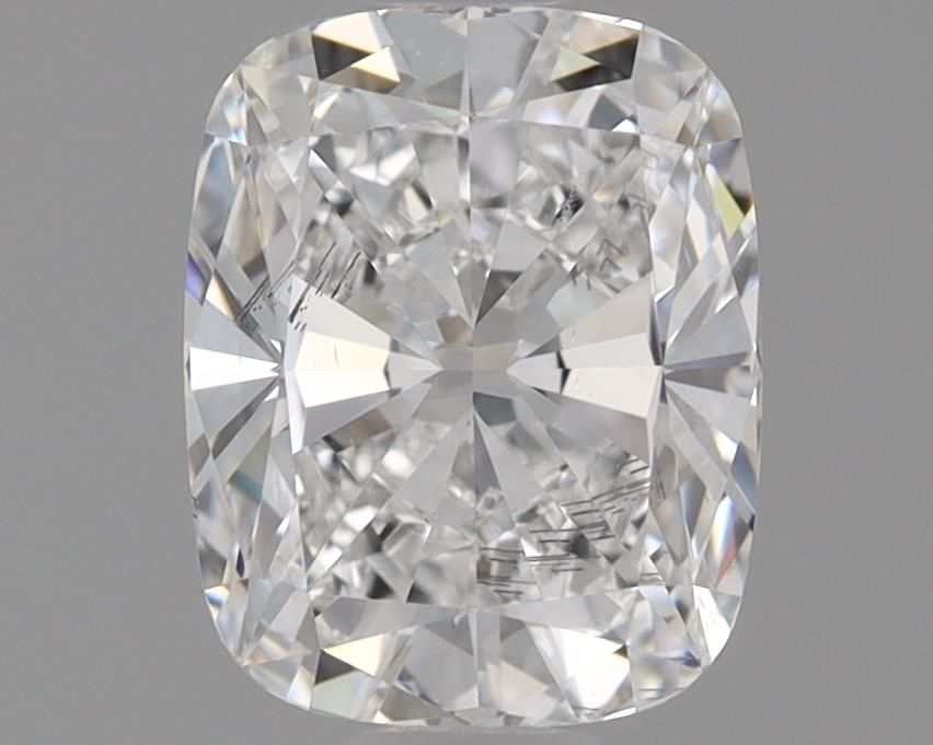 1.5 Carat Cushion Lab Diamond with  Cut Diamond in 14KT  view 1
