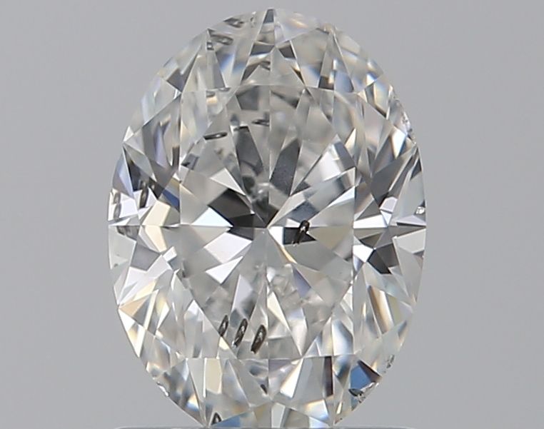 1.0 Carat Oval Natural Diamond with  Cut Diamond in 14KT  view 1
