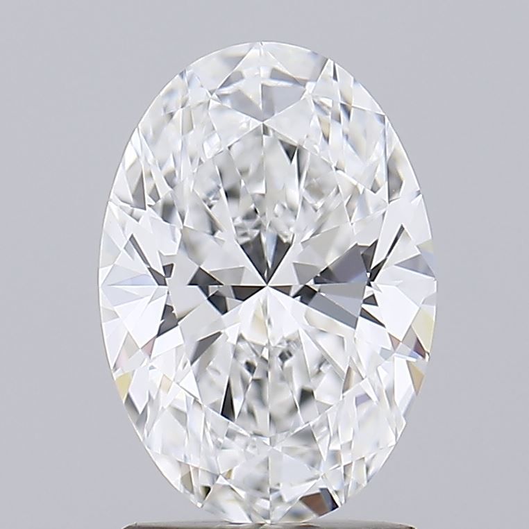 1.7 Carat Oval Lab Diamond with  Cut Diamond in 14KT  view 1
