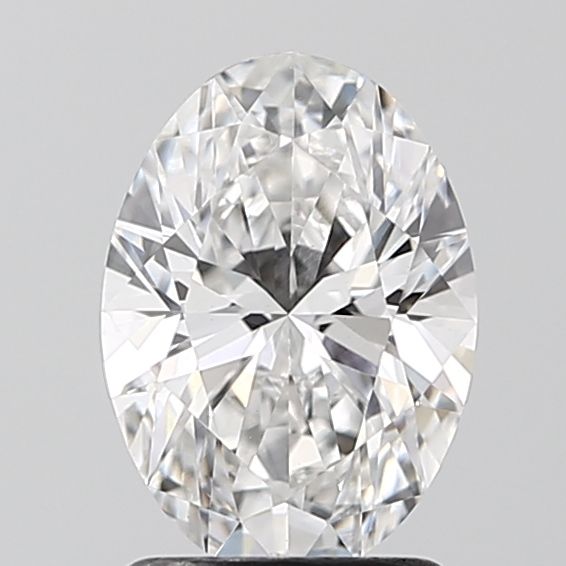 1.6 Carat Oval Lab Diamond with  Cut Diamond in 14KT  view 1
