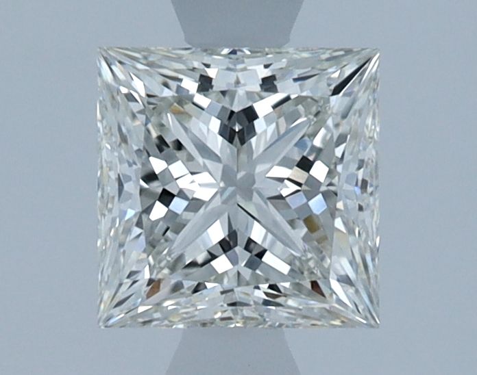 1.01 Carat Princess Lab Diamond with  Cut Diamond in 14KT  view 1
