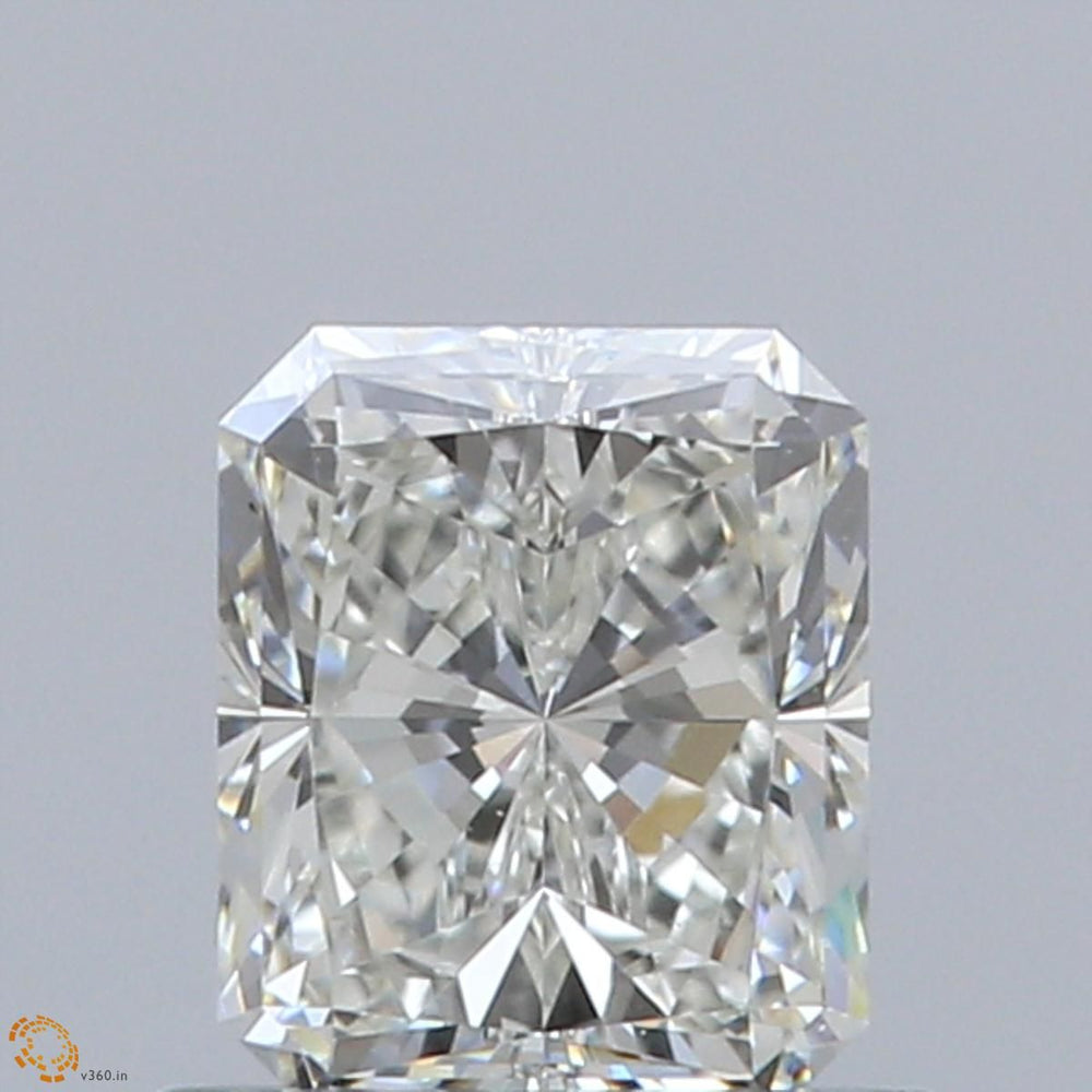 0.71 Carat Radiant Natural Diamond with  Cut Diamond in 14KT  view 1
