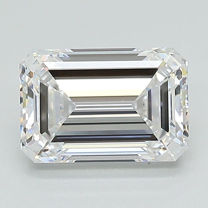 1.79 Carat Emerald Lab Diamond with  Cut Diamond in 14KT  view 1
