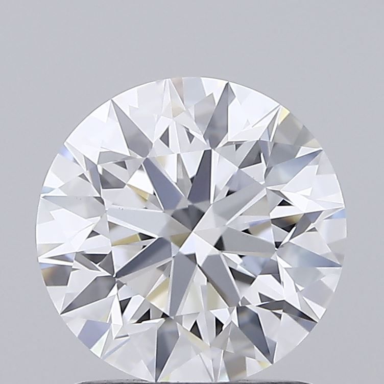 1.36 Carat Round Lab Diamond with  Cut Diamond in 14KT  view 1
