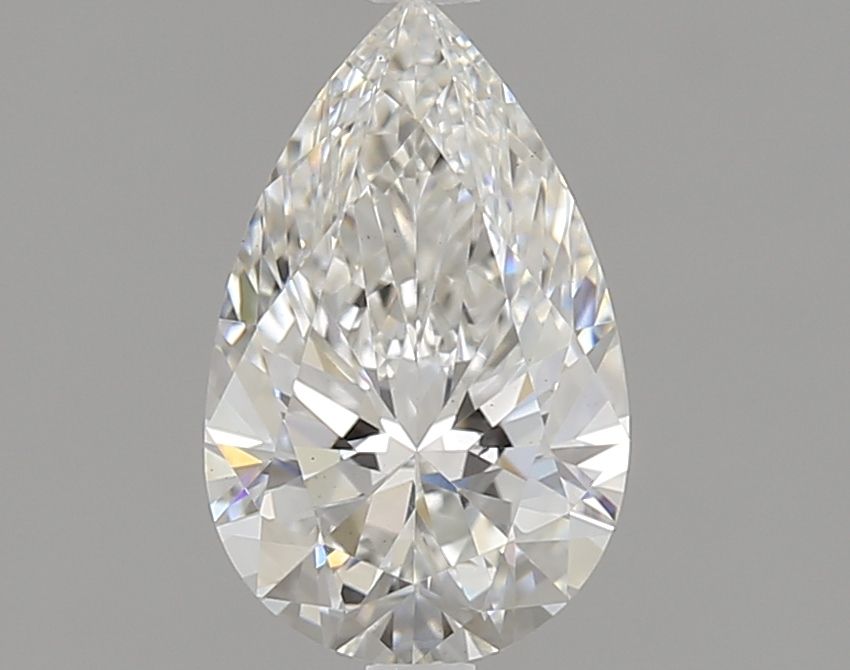 1.06 Carat Pear Lab Diamond with  Cut Diamond in 14KT  view 1
