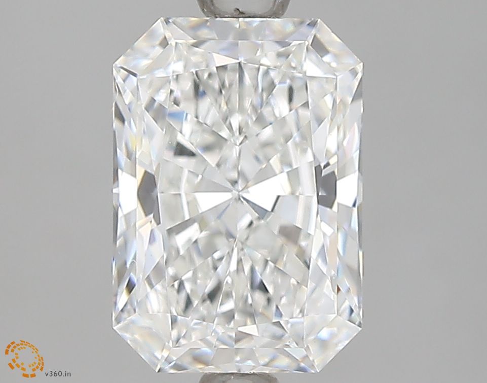 1.75 Carat Radiant Lab Diamond with  Cut Diamond in 14KT  view 1
