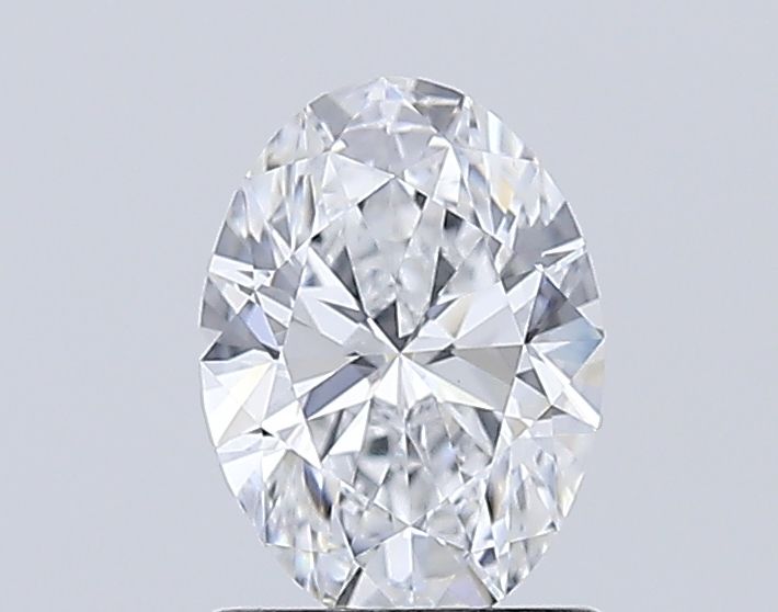 1.0 Carat Oval Lab Diamond with  Cut Diamond in 14KT  view 1
