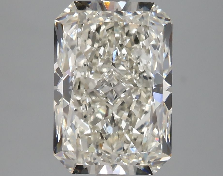 3.24 Carat Radiant Lab Diamond with  Cut Diamond in 14KT  view 1
