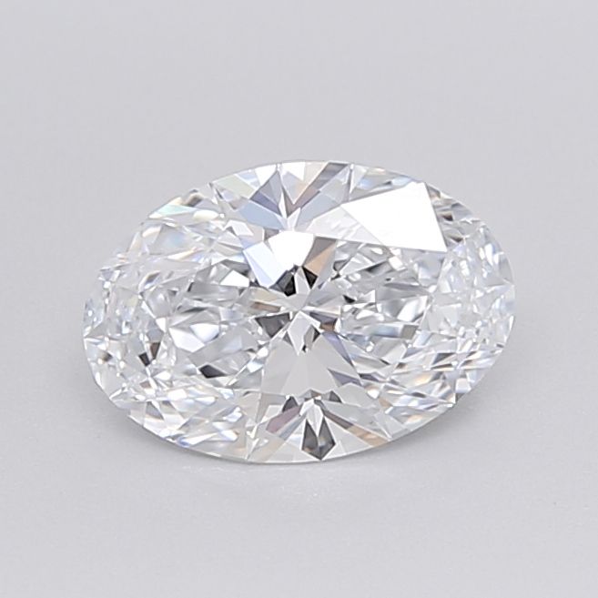 1.0 Carat Oval Lab Diamond with  Cut Diamond in 14KT  view 1
