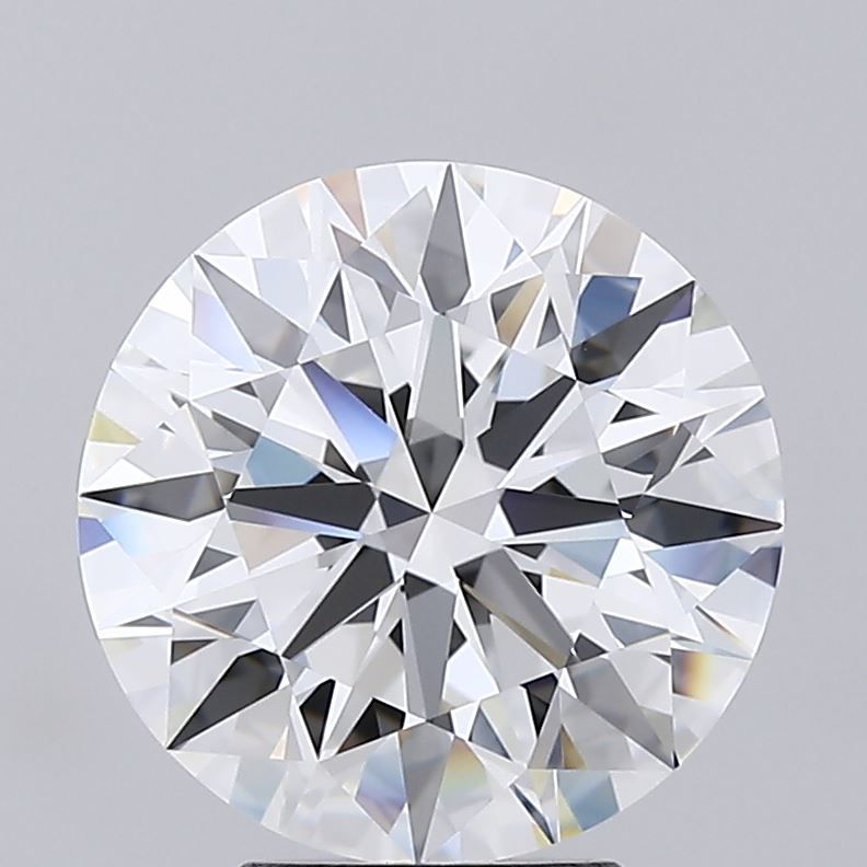 4.5 Carat Round Lab Diamond with  Cut Diamond in 14KT  view 1
