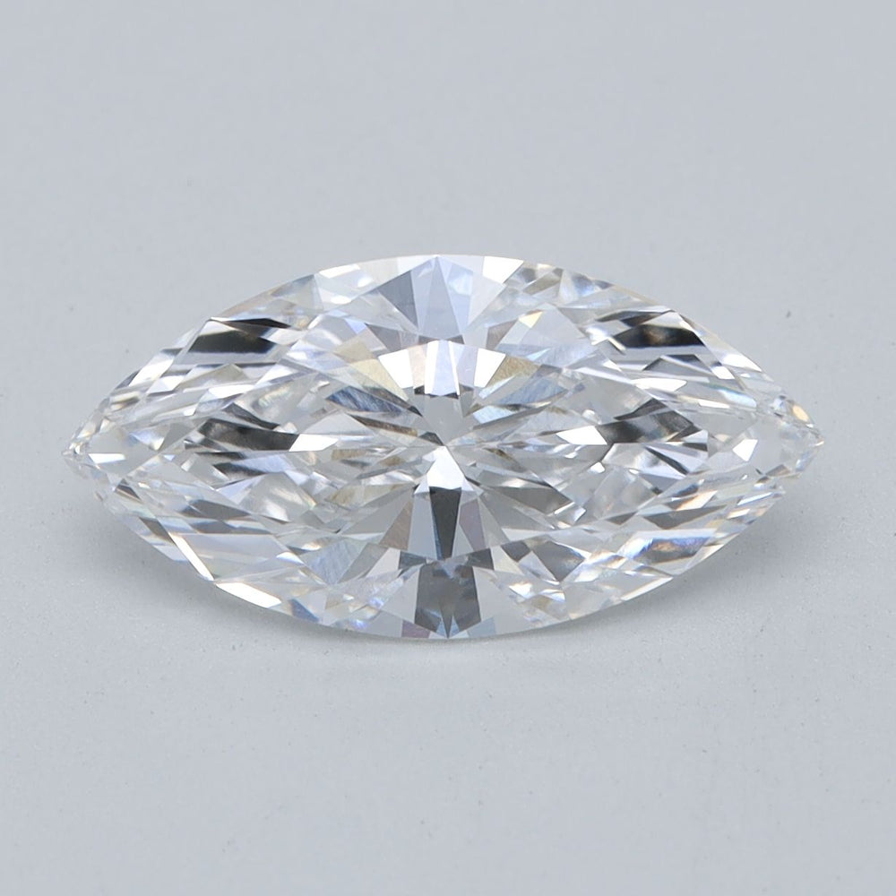 1.37 Carat Marquise Lab Diamond with  Cut Diamond in 14KT  view 1
