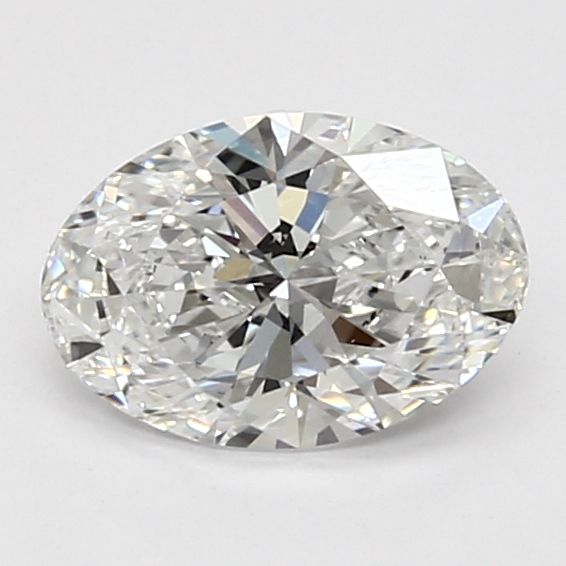 1.15 Carat Oval Lab Diamond with  Cut Diamond in 14KT  view 1
