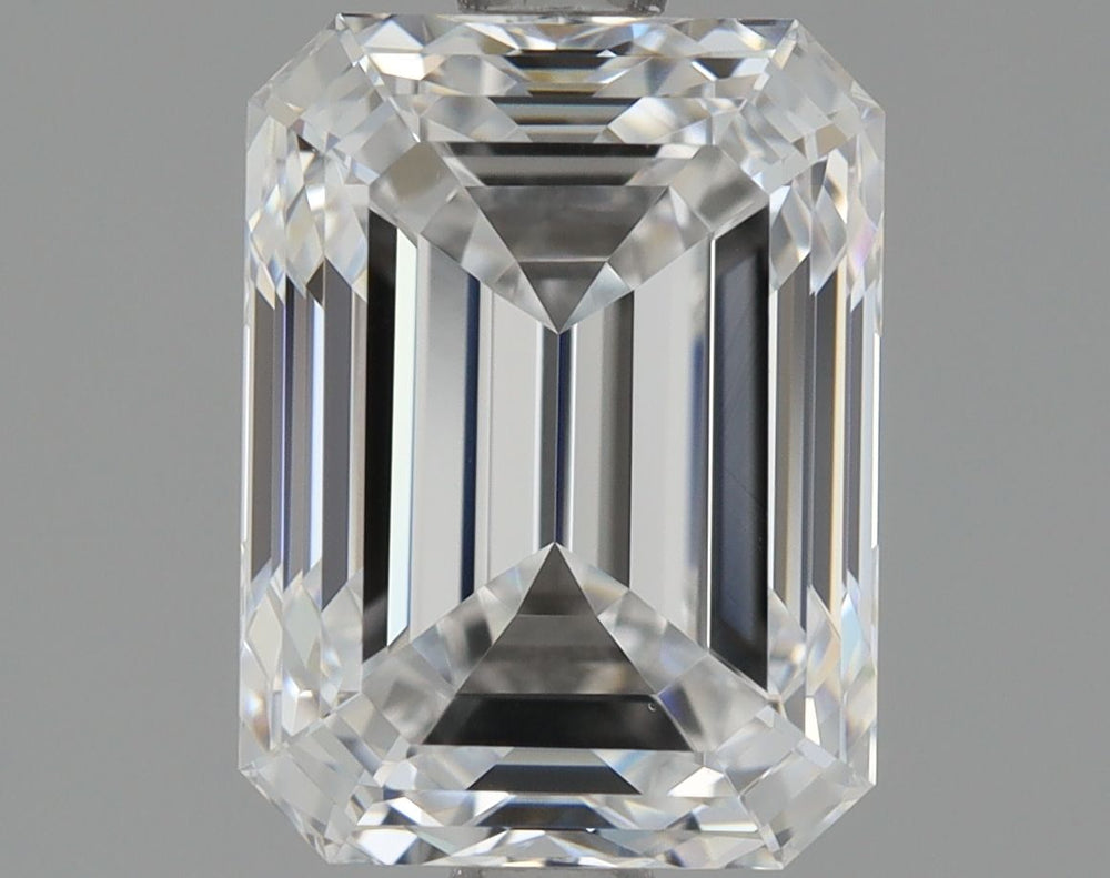 1.7 Carat Emerald Natural Diamond with  Cut Diamond in 14KT  view 1
