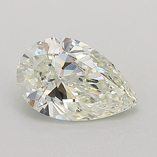 0.6 Carat Pear Lab Diamond with  Cut Diamond in 14KT  view 1
