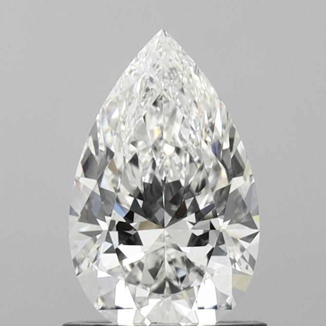 1.03 Carat Pear Lab Diamond with  Cut Diamond in 14KT  view 1
