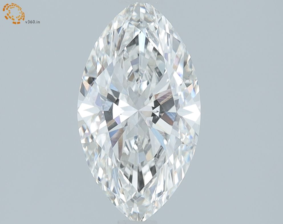 1.17 Carat Marquise Lab Diamond with  Cut Diamond in 14KT  view 1
