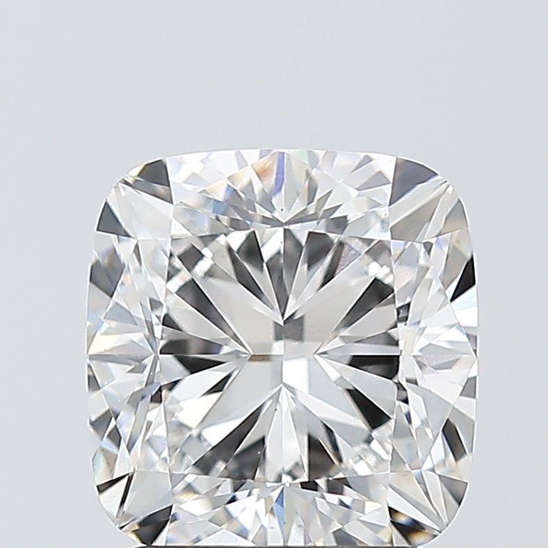 2.23 Carat Cushion Lab Diamond with  Cut Diamond in 14KT  view 1

