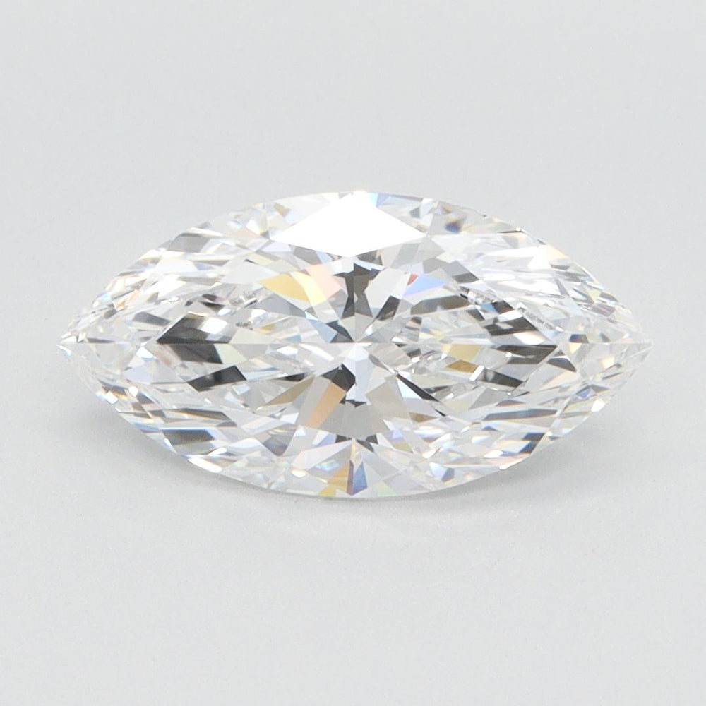 1.8 Carat Marquise Lab Diamond with  Cut Diamond in 14KT  view 1
