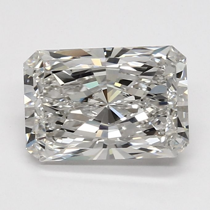 2.15 Carat Radiant Lab Diamond with  Cut Diamond in 14KT  view 1

