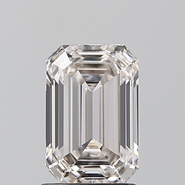 1.51 Carat Emerald Lab Diamond with  Cut Diamond in 14KT  view 1
