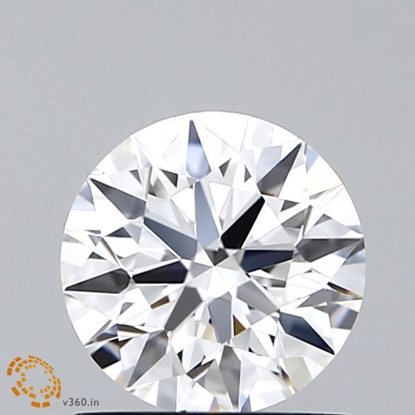 1.06 Carat Round Lab Diamond with  Cut Diamond in 14KT  view 1
