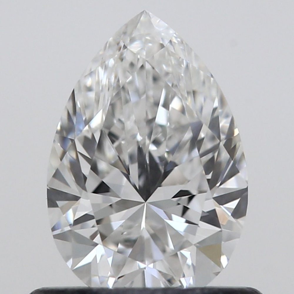 0.7 Carat Pear Natural Diamond with  Cut Diamond in 14KT  view 1
