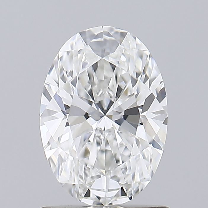 1.04 Carat Oval Lab Diamond with  Cut Diamond in 14KT  view 1
