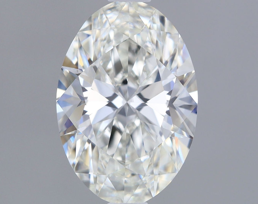 1.23 Carat Oval Lab Diamond with  Cut Diamond in 14KT  view 1
