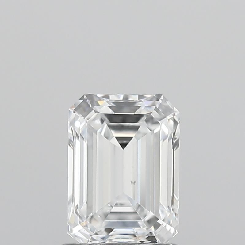 1.1 Carat Emerald Lab Diamond with  Cut Diamond in 14KT  view 1
